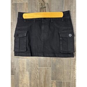 SHEIN Women's‎ Black Cargo Mini Skirt Size M Utility Pockets